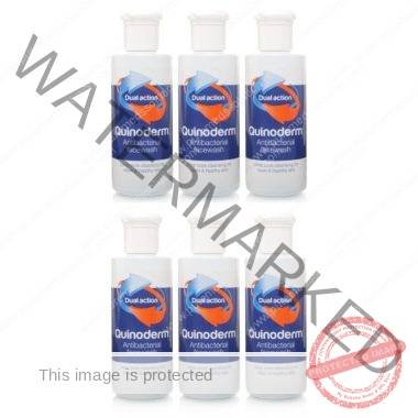 Quinoderm Antibacterial Face Wash - 150ml - Pack of 6